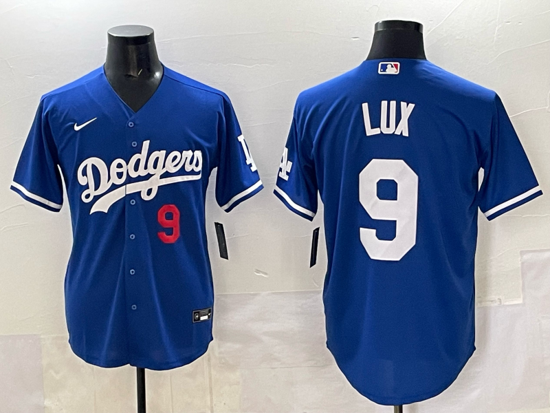 Men Los Angeles Dodgers 9 Lux blue Nike NFL 2025 jersey 007